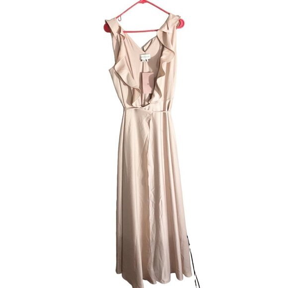 NWT Sachin & Babi Anthropologie Women's Tansy Satin Charmeuse Dress - 6 - Picture 1 of 16